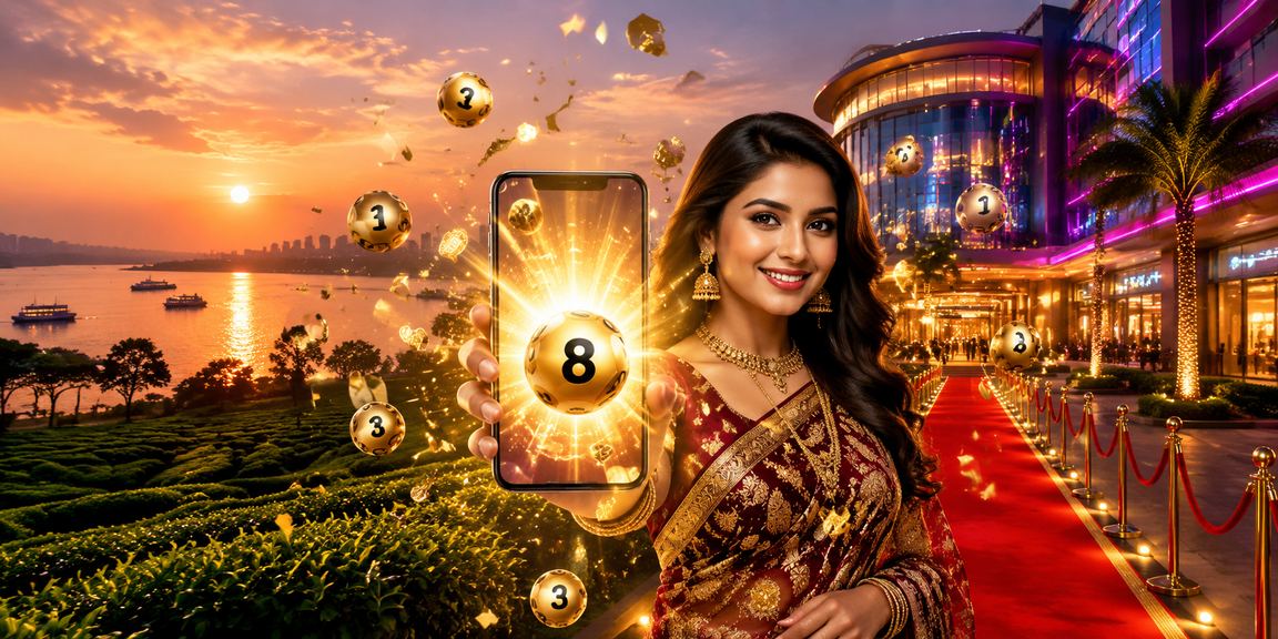 রাজশাহীর চা বাগানের পাশে লটারি গেমে মনোযোগী খেলোয়াড়